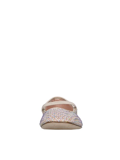 Ballerine in tessuto e strass ELISABETTA FRANCHI LA MIA BAMBINA | F4A3-E0024-1743698BURRO
